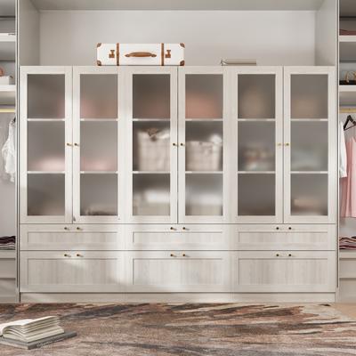 Elegant White Storage Modular Bookshelf Storage Cabinet: Versatile Organization Solution