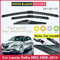 3 pz per Lancia Delta MK3 2008 2009 2010 2011 2012 2013 2014 24 "+ 18" + 11 "spazzole tergicristallo anteriore posteriore spazzole taglierina accessori auto