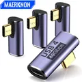 Adattatore USB C ad angolo retto Adattatore da 90 gradi Video 8K 60Hz Trasferimento dati 40Gbps PD 100W compatibile per dispositivi di tipo C