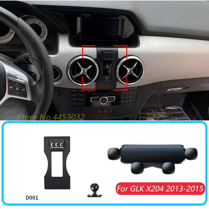 Auto Telefon Halter Für Mercedes Benz GLK X204 2013-2015 Schwerkraft Ständer Halterung Unterstützung Horizontale GPS Mobile Halterung zubehör Image