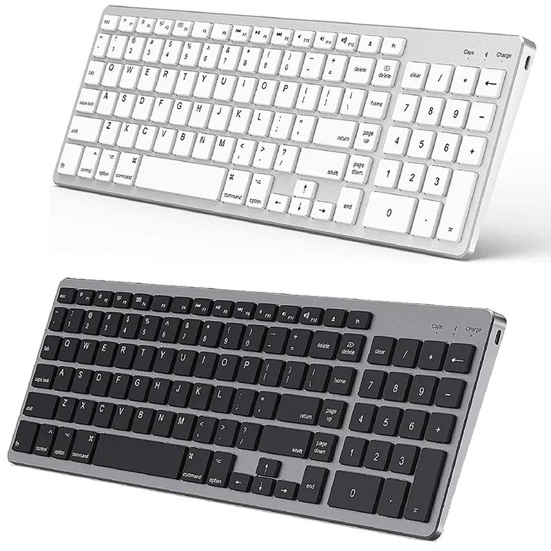 Ultra Slim Wireless Bluetooth-Tastatur-und Mausset kompatibel für Mac OS/iOS/iPad OS wiederauf ladbare Tastatur für MacBook Image