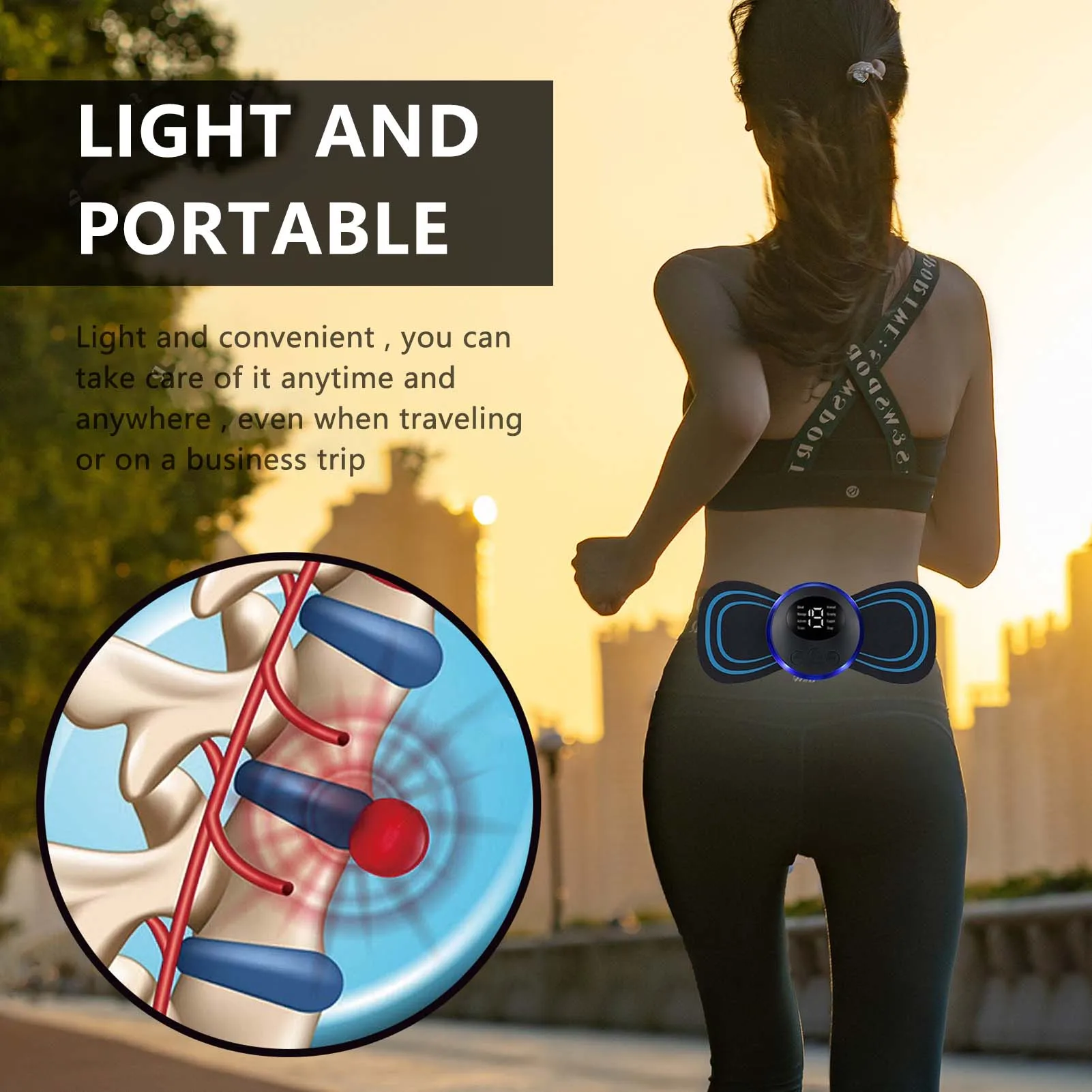 Massage gerät für die Lendenwirbel säule Mehrzweck-Schmerz linderung gerät für die Lendenwirbel säule, geeignet für ältere Frauen Image