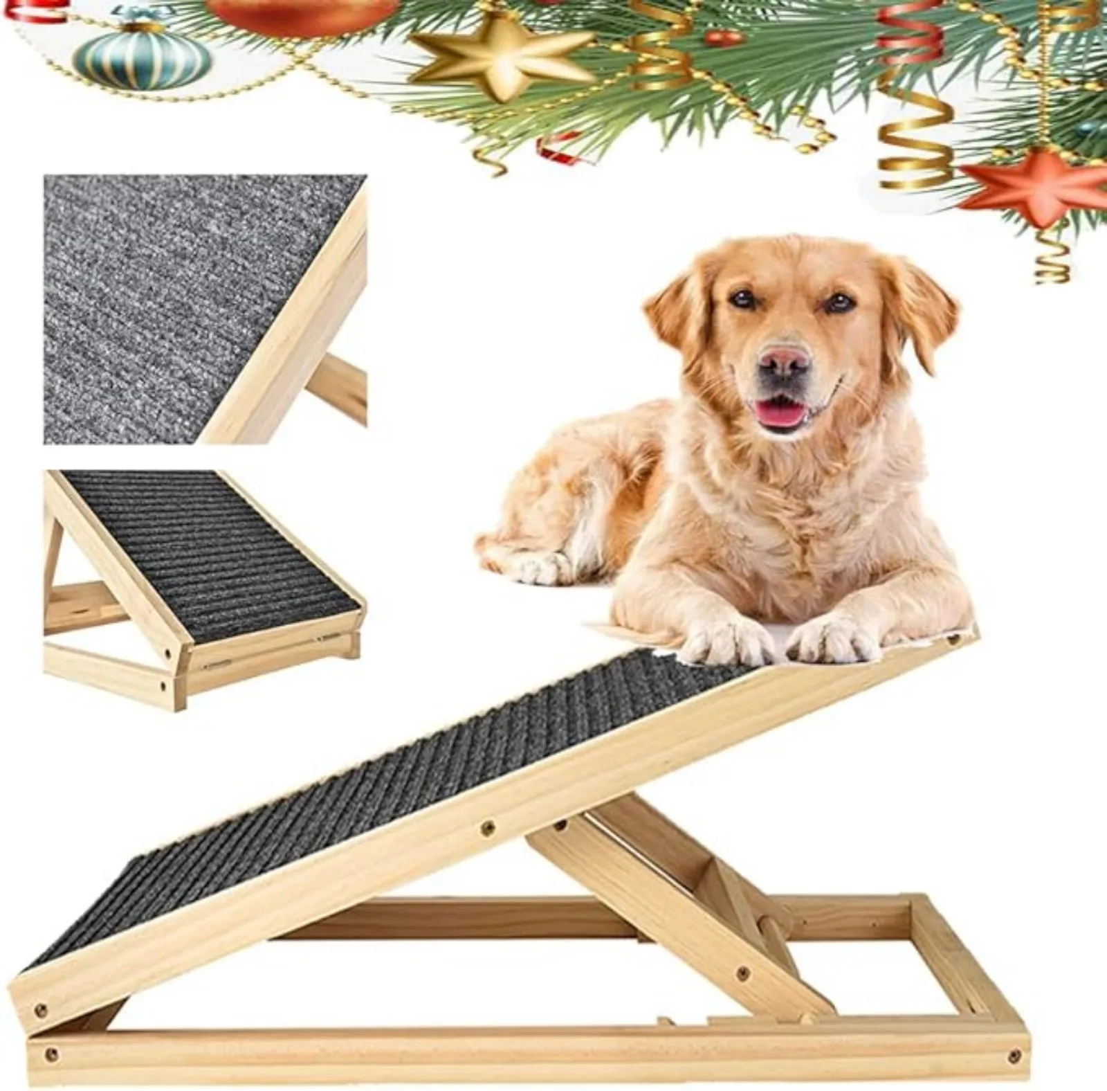 Rampa per animali domestici in legno massello Scala per cani per auto Rampa per animali domestici in legno massiccio Rampa per animali domestici per auto Rampa per animali domestici in legno massello