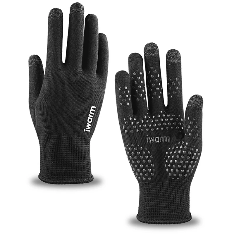 Outdoor Winter warme Handschuhe Männer Frauen Motorrad handschuhe Thermo Fleece wasserdichte Anti-Rutsch-Touchscreen Voll finger Ski handschuhe Image