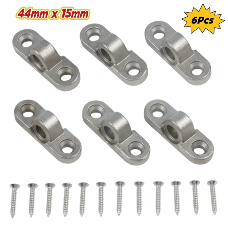 6Pcs Edelstahl Markise Ösen Wand Ösen Für Caravan Wohnmobil Zelt Sonnenschirm Befestigungs Schnalle RV Teile Zubehör