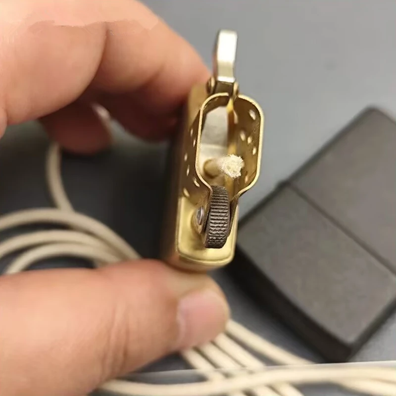 Geeignet für Zippo IMCO Zorro Retro-Kerosin-Benzin-Benzin-Feuerzeug, Dochte aus reiner Baumwolle, weiche, schnelle Ölführung, 10 Meter lange Dochte Image