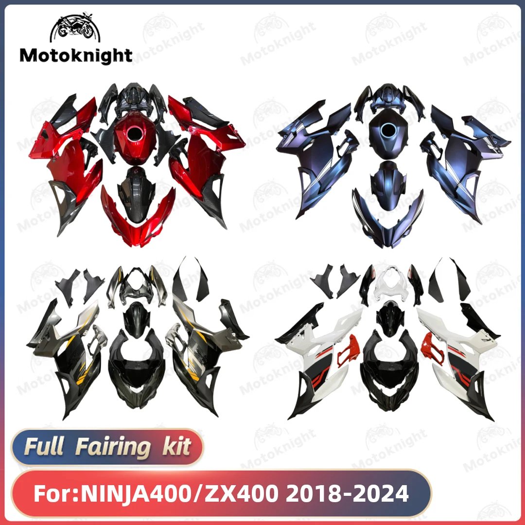Neues ABS-Motorrad-Verkleidungsset, passend für KAWASAKI NINJA400 ZX400 2018 2019 2020 2021 2022 2023 2024, individuelle Verkleidungskits, Karosserie Image