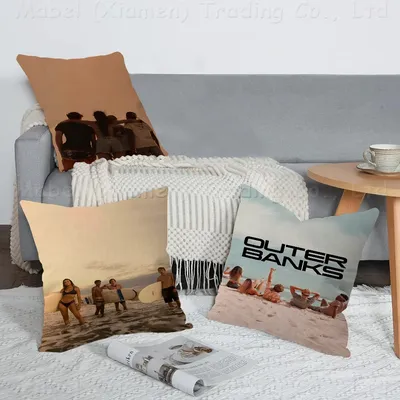 O-Outer B-Banks TV, personalisiertes Bild, Text, Heimdekoration, Kissen, Haushaltsgeschenke, 45 x 45 cm Image