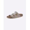 Pantolette BIO TIME, Damen, Gr. 41, grau (taupe), Synthetik, sportlich, Schuhe