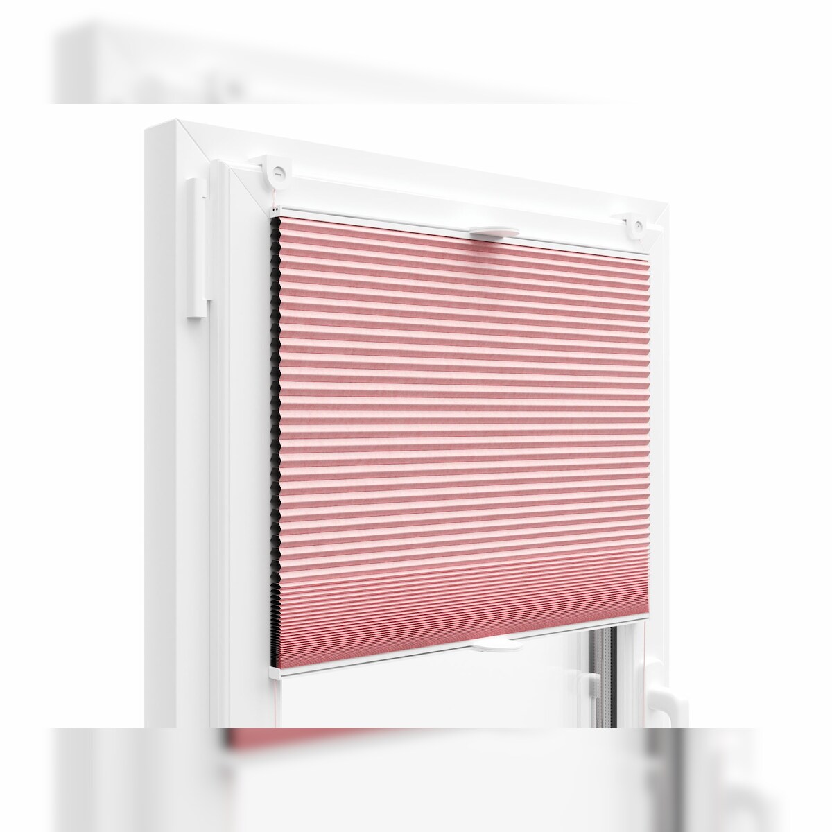 KS Handel 24 THERMO WABENPLISSEE 100% VERDUNKELND FALTROLLO JALOUSIE (Rosa PM06, 30x100 cm) Image