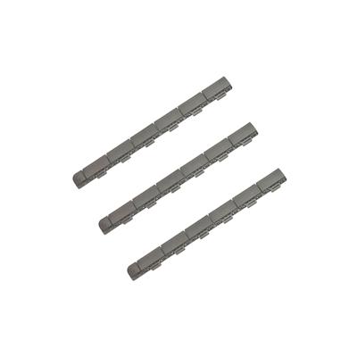 WellHome Marte Pack 3 Abschlussstücke für Bodenfliesen 60x5,2x1,3 cm mit männlichem Finish in Hellgrau Image