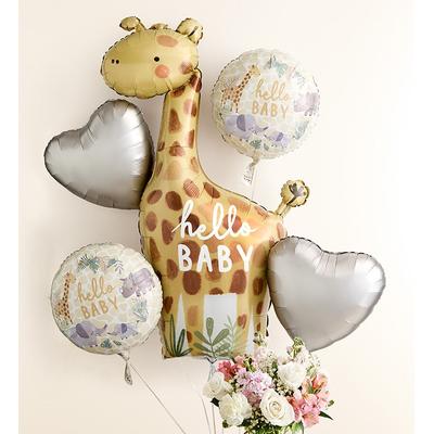 1-800-Flowers Flower Delivery Sweet Baby Girl Arrangement W/ Hello Baby Balloon Bouquet Medium