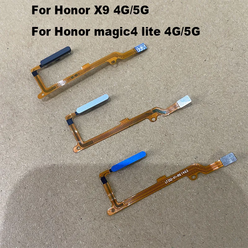 Capteur d'empreintes digitales pour Huawei Honor X9 / Magic 4 Lite, bouton d'alimentation, câble flexible, capteur d'identification tactile, boutons d'accueil de remplacement 4G 5G