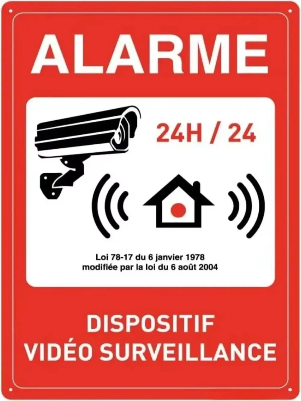 „Enhance Safety with Aluminium Sign Panel: „Video Alarm, Keep Out, Private Property“ – perfekt zum Parken und sicheren Zonen.“ Image