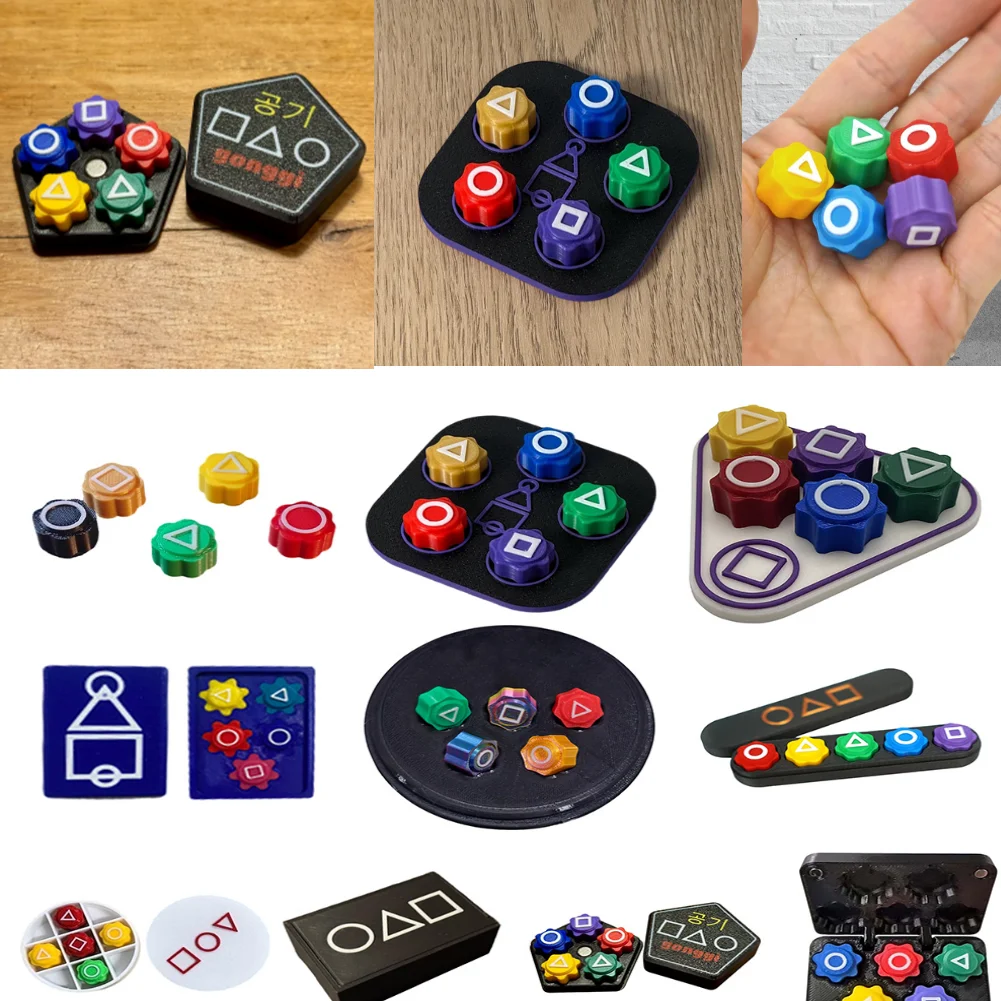 Traditionelles Spiel-Partyspiel, lustiges Gonggi Jack Stone Pebbles Set, Hand-Auge-Koordination, Trainingsspielzeug, lustiges Gonggi koreanisches Brettspiel Image