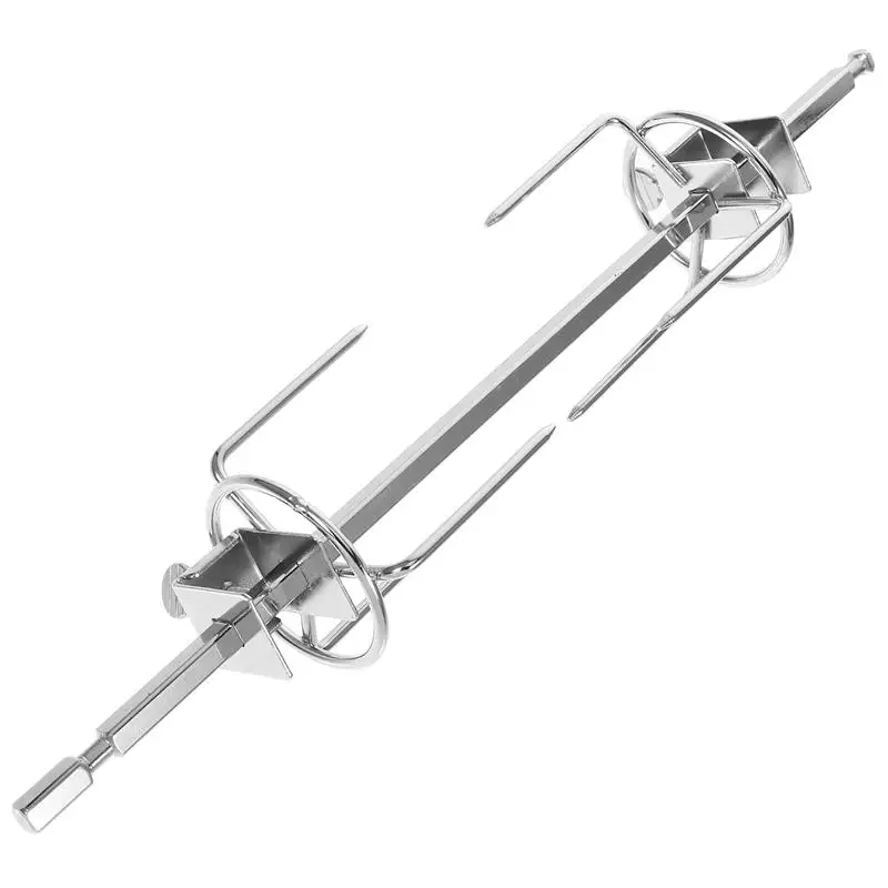 28/34 cm Grill Gabel Türkei Huhn Edelstahl Röster Spieß Rotisserie Gabel Zweig Für BBQ Grill Küche ofen Zubehör