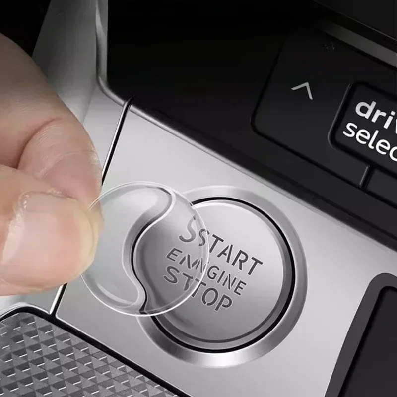 Für Audi A6L C8 A4L A3L A5 8W6 A7 4K Q3 8U F3 Q5 8R Q7 4M A8L Q8 A7L A6 C8 Auto Ein-Klick-Start Schutz Film Taste Aufkleber Image
