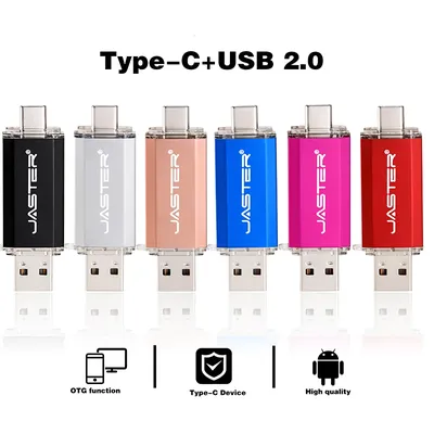 Pen-Laufwerk Typ C OTG USB-Flash-Laufwerk 128 GB 64 GB 32 GB 16 GB 8 GB 4 GB USB-Memory Stick 2.0 Pendrive High Speed für Typ-C-Geräte Image