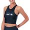 Women's Certo College Navy Seattle Seahawks High Neck Midi Bra