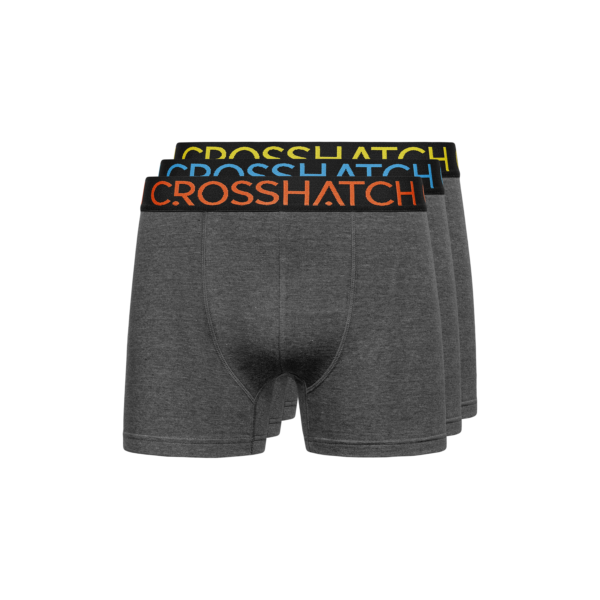 Crosshatch - "Chasma" Boxershorts für Herren (3er-Pack) (Holzkohle-Mergel) Image