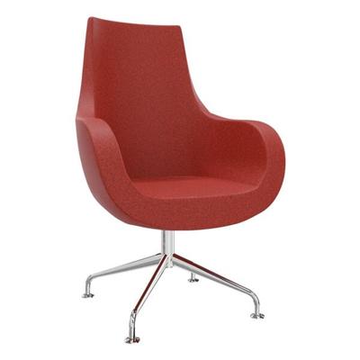 fm Büromöbel Sessel »Pirum« hohe Rückenlehne mit eingebauter Rückholfeder rot, 71x110x48 cm Image