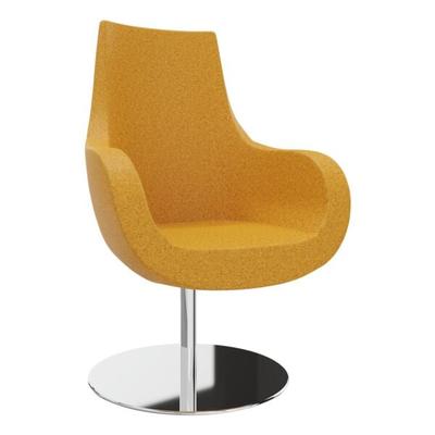 fm Büromöbel Sessel »Pirum« hohe Rückenlehne Tellerfuß orange, 71x108.5x48 cm