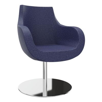 fm Büromöbel Sessel »Pirum« Tellerfuß blau, 71x93x48 cm Image