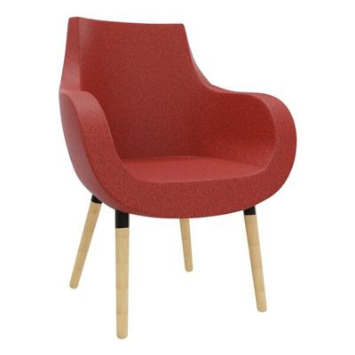 fm Büromöbel Sessel »Pirum« Gestell Holz rot, 71x87x48 cm Image