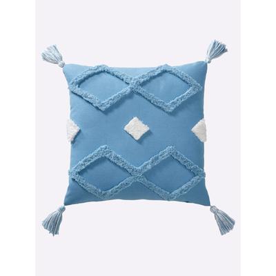 Kissenhülle HEINE HOME, blau, B:40cm L:40cm, Polyester, Kunstfaser, 100% Polyester, Kissenbezüge Image