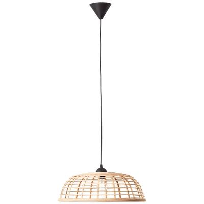 BRILLIANT Pendelleuchte "Crosstown", schwarz (holz hell, schwarz), Ø 48cm H: 130cm, Lampen, Hängelampe 48cm holz Image