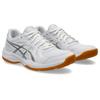 Hallenschuh ASICS "UPCOURT 6", Gr. 42,5, weiß (weiß, pure silber), Textil, Synthetik, sportlich, Schuhe, für Hallensport