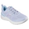 Sneaker SKECHERS "SKECH-AIR DYNAMIGHT 2.0-NEW HEIGHTS", Damen, Gr. 41, blau (hellblau), Textil, Lederimitat, casual, Schuhe Sneaker, Schnürschuh, Fitnessschuh, Halbschuh, Freizeitsch mit Memory Foam