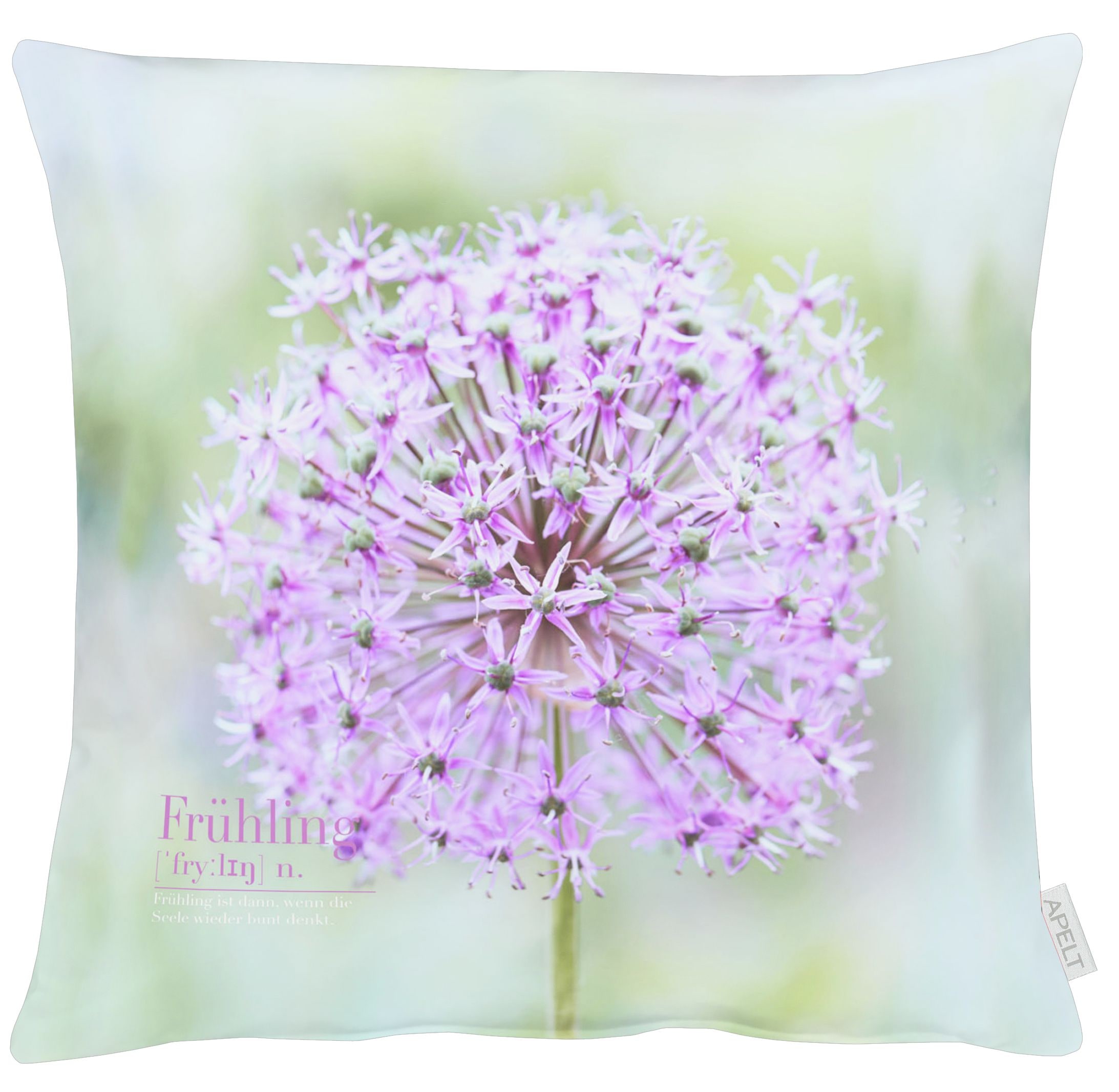 Kissenhülle APELT "6723", bunt (lavendel, rosa, blau), B:46cm L:46cm, Polyester, Obermaterial: 70% Polyester, 30% Baumwolle, Kissenbezüge, Kissenhülle