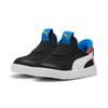 Sneaker PUMA "COURTFLEX V3 SLIPTECH INF", Gr. 20, schwarz (puma schwarz, puma weiß, rotmazing), Textil, sportlich, Schuhe, für Kinder