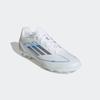 Fußballschuh ADIDAS PERFORMANCE "F50 LEAGUE AG", Gr. 45, weiß (cloud weiß, silber metallic, cloud weiß), Synthetik, Textil, sportlich, Schuhe