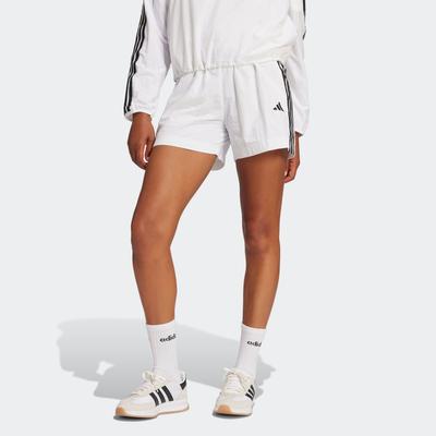 Shorts ADIDAS SPORTSWEAR "W 3S WV SHO", Damen, Gr. XL, N-Gr, schwarz-weiß (weiß, schwarz), Obermaterial: 100% Polyamid, sportlich, Hosen Image
