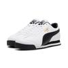 Sneaker PUMA "ROMA 24 STANDARD", Gr. 39, puma weiß, puma schwarz, puma team gold, Leder, unifarben, sportlich, Schuhe