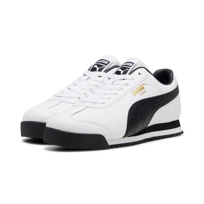 Sneaker PUMA "ROMA 24 STANDARD", Gr. 46, puma weiß, puma schwarz, puma team gold, Leder, unifarben, sportlich, Schuhe Image