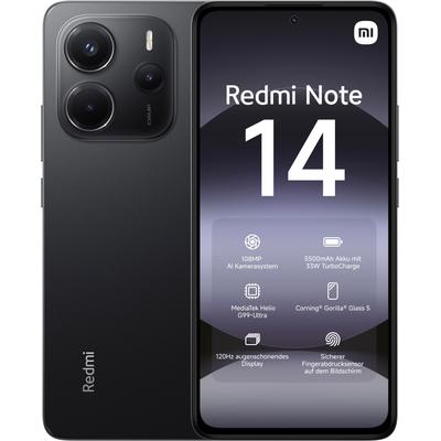 XIAOMI Smartphone "Redmi Note 14", schwarz, 128 GB, Mobiltelefone