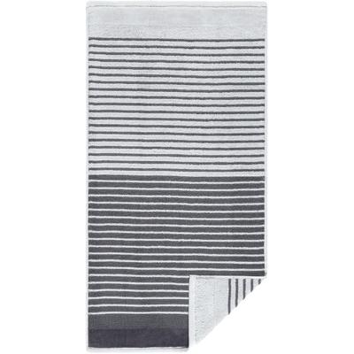 Duschtuch EGERIA "Maris", grau, B:70cm L:140cm, Walkfrottee, Obermaterial: 100% Baumwolle, Handtücher (Packung), Double Face mit Streifen, reine Baumwolle Image