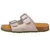 Pantolette LICO "Pantolette Bioline Concrete", Gr. 45, beige (braun), Synthetik, Schuhe