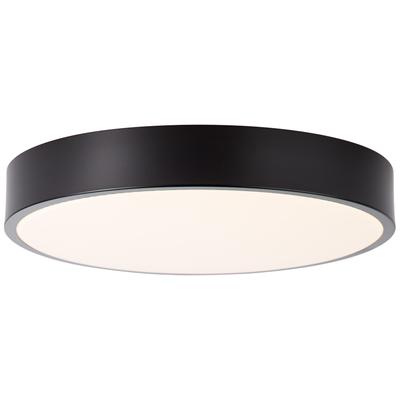 BRILLIANT Deckenleuchte "Slimline", schwarz-weiß (weiß, schwarz), Ø 33cm H: 6,5cm, Lampen, LED Deckenlampe 33cm weiß/sch