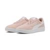 Sneaker PUMA "Court Lally Suede Sneakers Damen", Gr. 37.5, rosa (rose quartz weiß pink), Obermaterial: Textil, Kuhleder, Synthetik; Futter: Textil; Innensohle: Textil; Laufsohle: Gummi, Schuhe