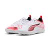 Fußballschuh PUMA "ULTRA 5 PLAY TT JR", Gr. 38,5, puma weiß, puma schwarz, glowing rot, Synthetik, sportlich, Schuhe