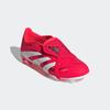 Fußballschuh ADIDAS PERFORMANCE "PREDATOR LEAGUE FOLD-OVER TONGUE KIDS FG", Gr. 38,5, rot (lucid rot, cloud weiß, core schwarz), Synthetik, sportlich, Schuhe