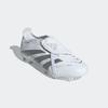 Fußballschuh ADIDAS PERFORMANCE "PREDATOR LEAGUE FOLD-OVER TONGUE FG/MG", Gr. 39, cloud weiß, silber metallic, bright royal, Synthetik, sportlich, Schuhe