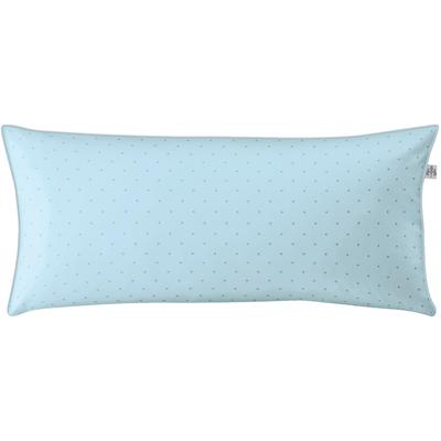 Kissenbezug IRISETTE "Varia 8730", blau (sky), B:80cm L:40cm, Mako-Satin, Obermaterial: 100% Baumwolle, Kissenbezüge, in feinem Punktedesign Image