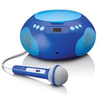 LENCO CD-Radiorecorder SCD-620BU - Kinder CD-Player Radio Mikrofon, blau, B:25cm H:15,5cm T:27cm, Radios