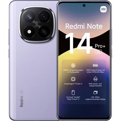 XIAOMI Smartphone "Redmi Note 14 Pro+ 5G", lila, 256 GB, Mobiltelefone