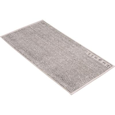 Handtuch BUGATTI "Tiago", grau (light grau), B:50cm L:100cm, Webfrottier, Obermaterial: 100% Baumwolle, Handtücher (Packung), besonders saugfähig Image